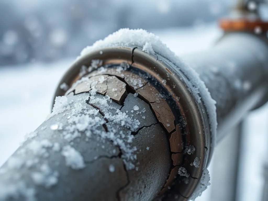 Przy jakiej temperaturze pękają rury?