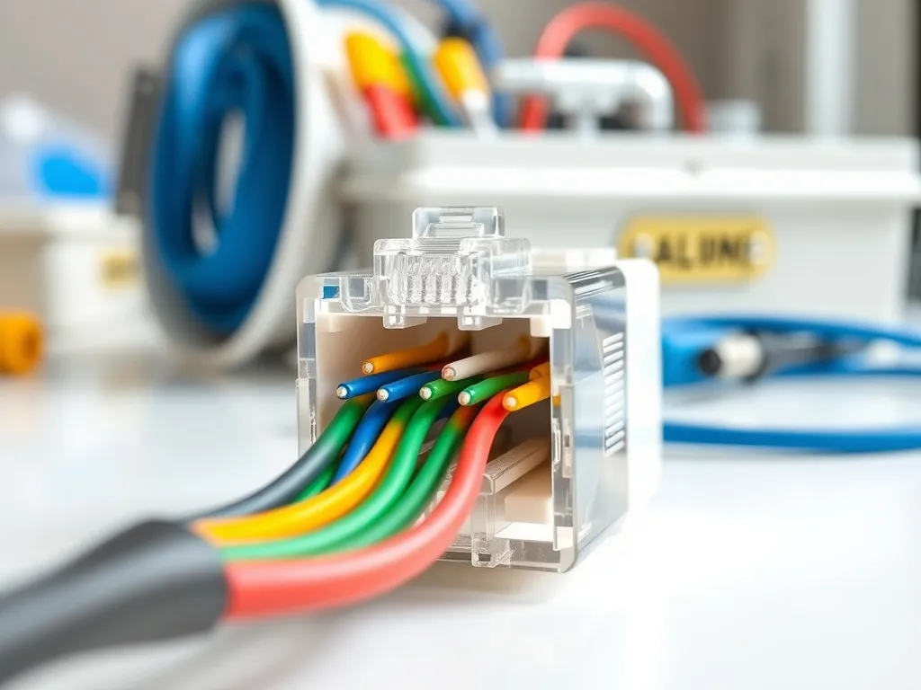 RJ45 standard B – schemat podłączenia i kolejność przewodów