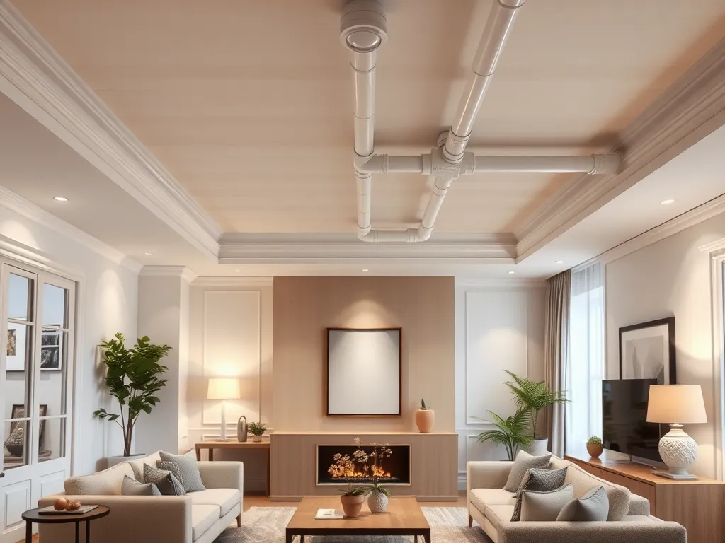 Jak ukryć rury przy suficie?